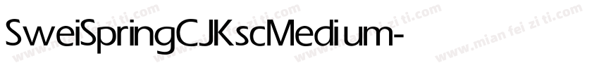 SweiSpringCJKsc Medium字体转换